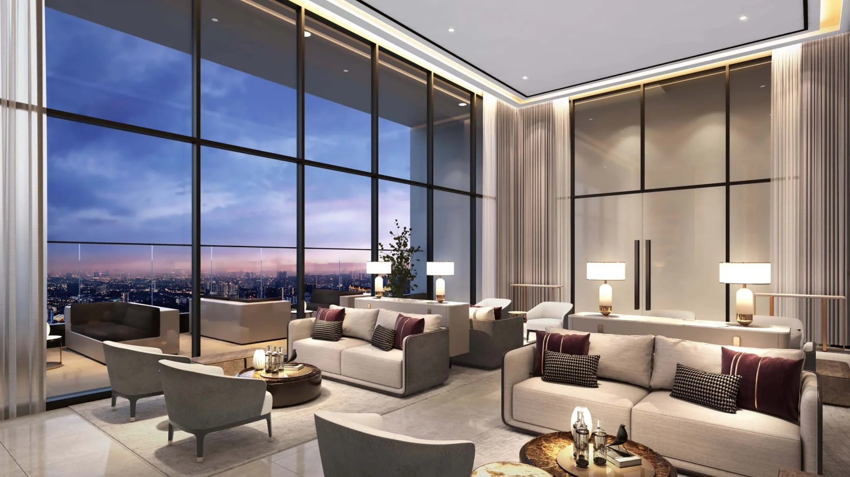 Sky lounge with panoramic Bukit Jalil skyline view at Park Green